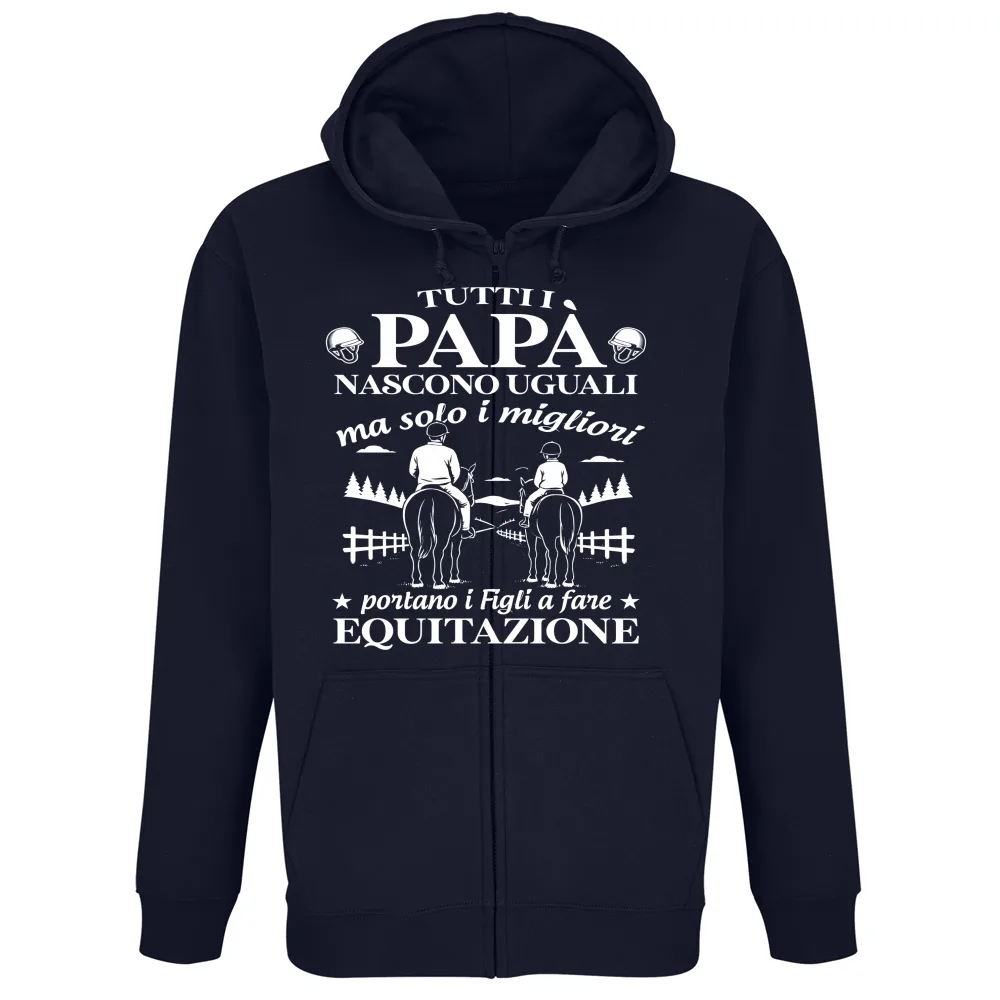 I Papà migliori portano i figli a equitazione