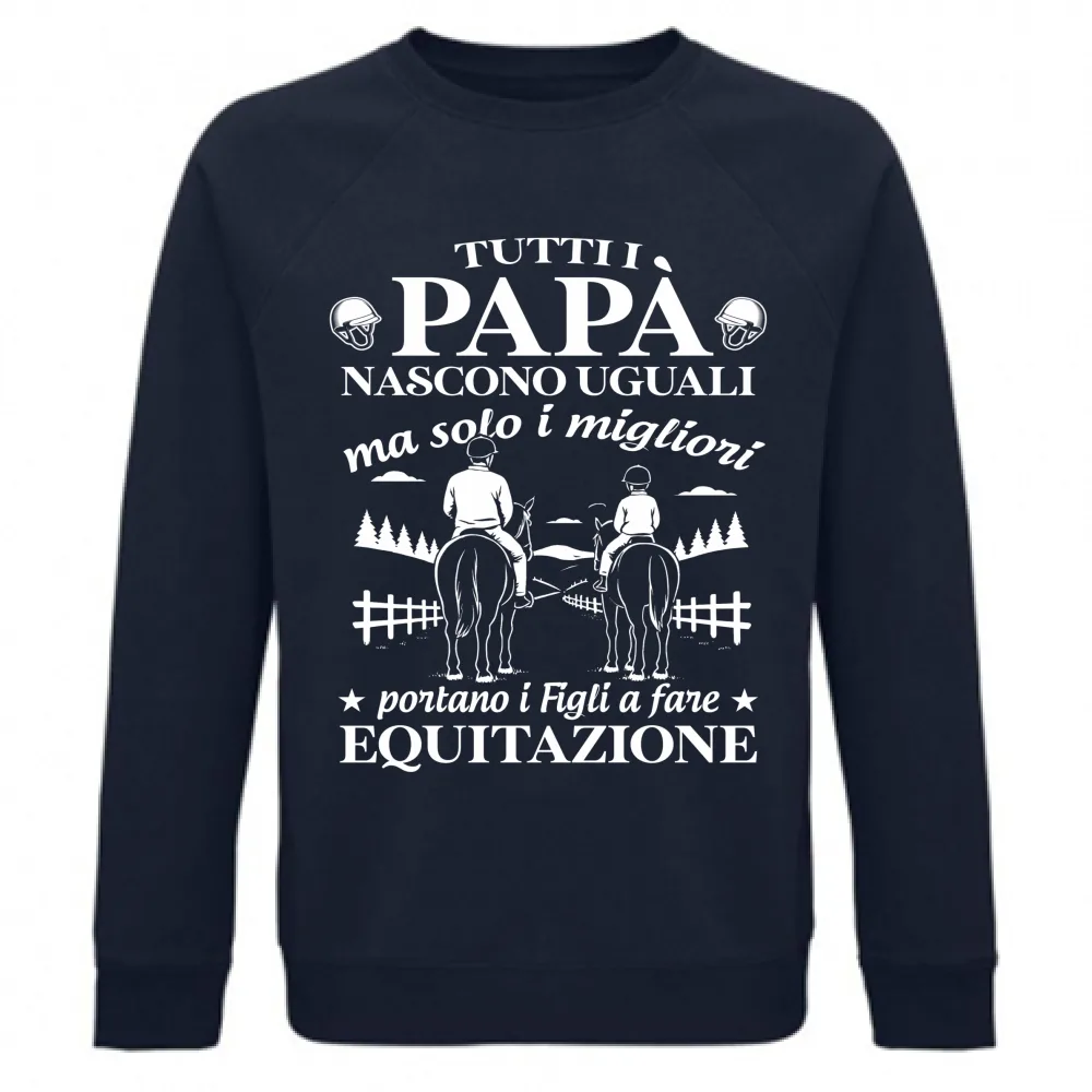 I Papà migliori portano i figli a equitazione
