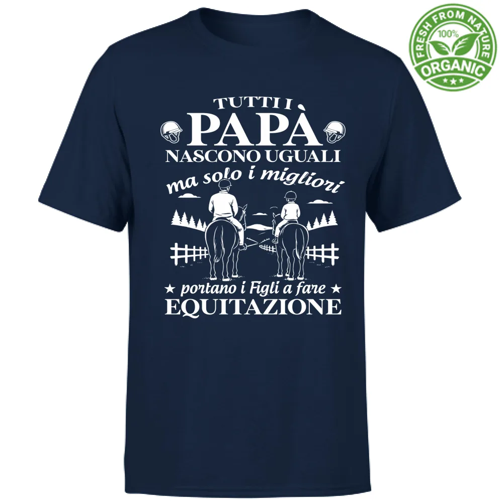 I Papà migliori portano i figli a equitazione
