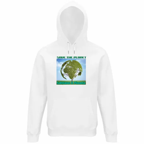 Felpa Organica Unisex Cappuccio