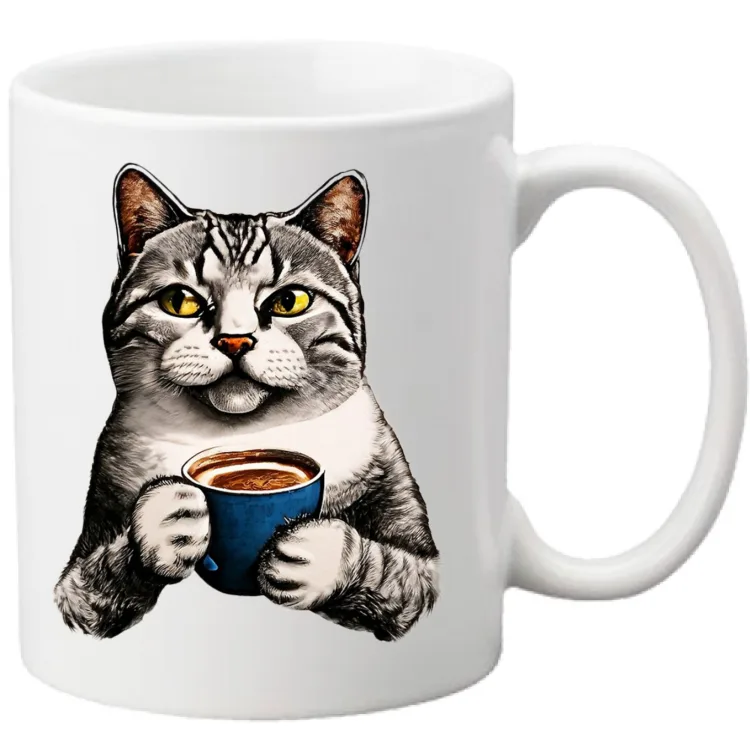 mug "cats and coffee"