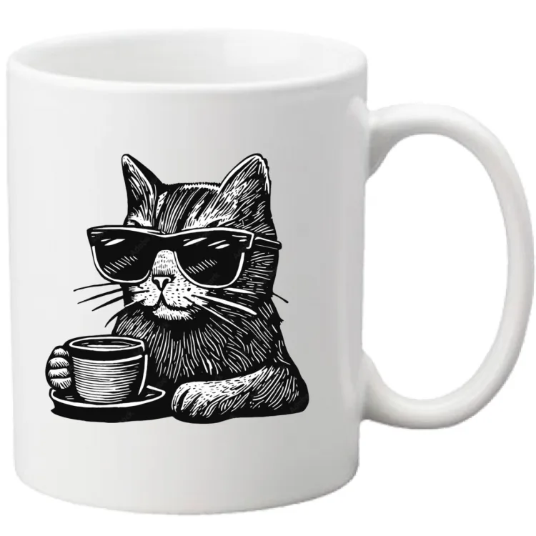 mug "cats and coffee"