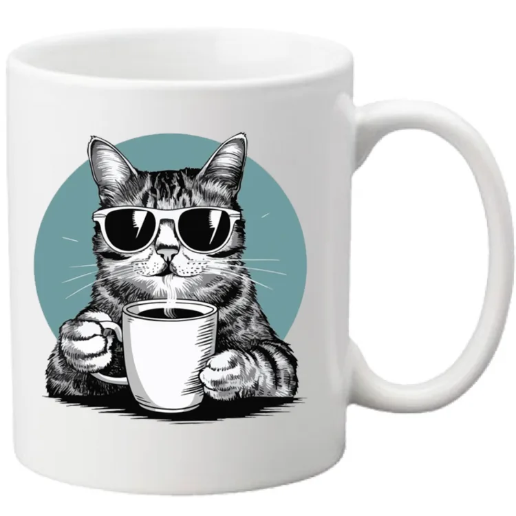 mug "cats and coffee"
