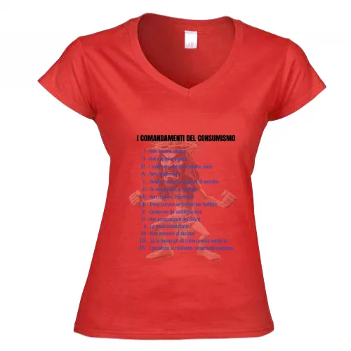 T-Shirt Donna Scollo V