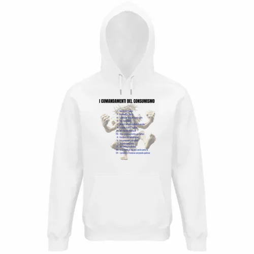 Felpa Organica Unisex Cappuccio