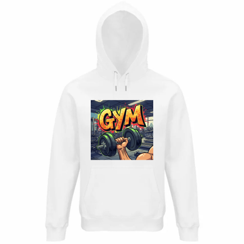 Felpa Organica Unisex Cappuccio