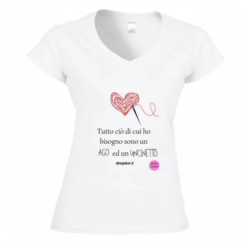 T-Shirt Donna Scollo V
