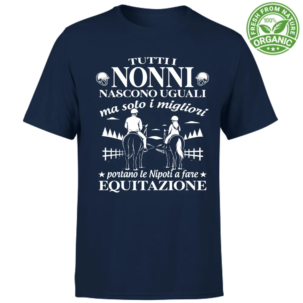I nonni migliori portano le nipoti a equitazione