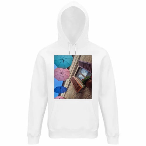 Felpa Organica Unisex Cappuccio