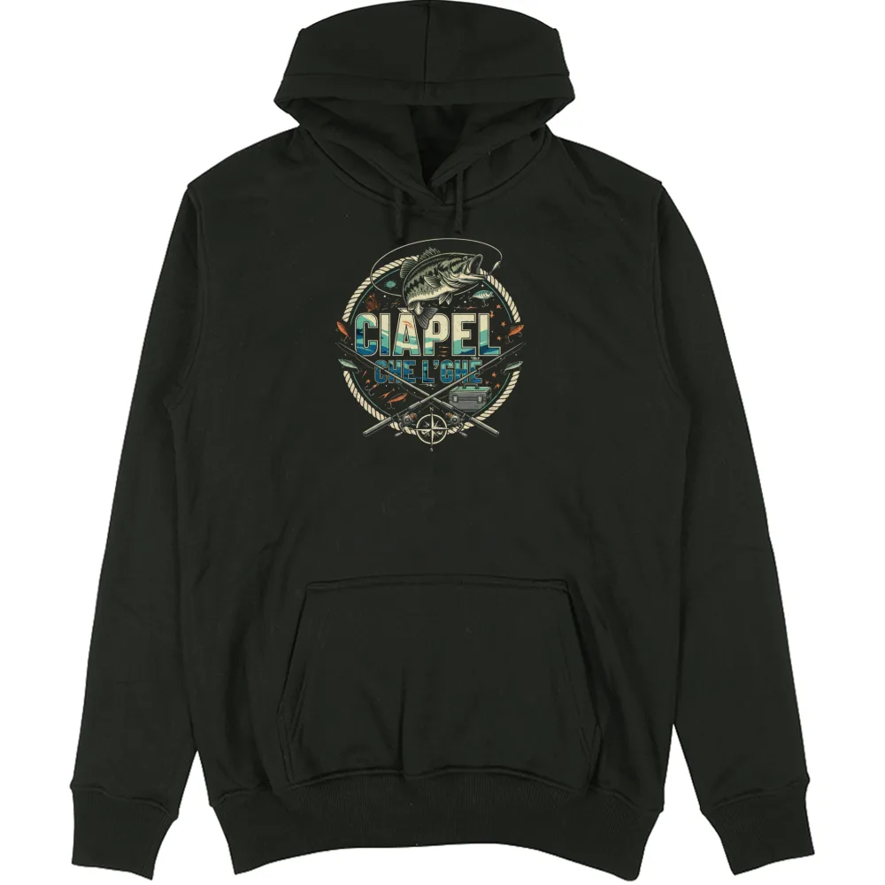 Felpa Capp. Sport Pesca Pescatori Lago Iseo Lake 3