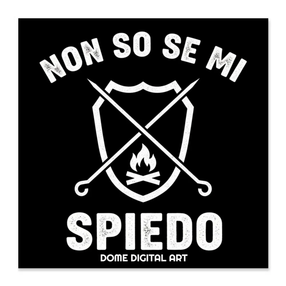 Adesivo 8cm  Non So Se Mi Spiedo 10