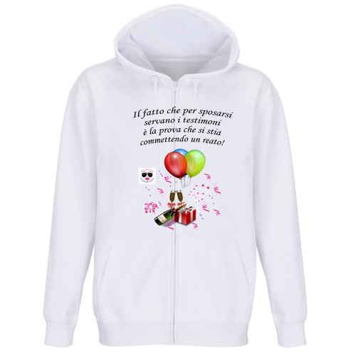 Felpa Premium Cappuccio Zip