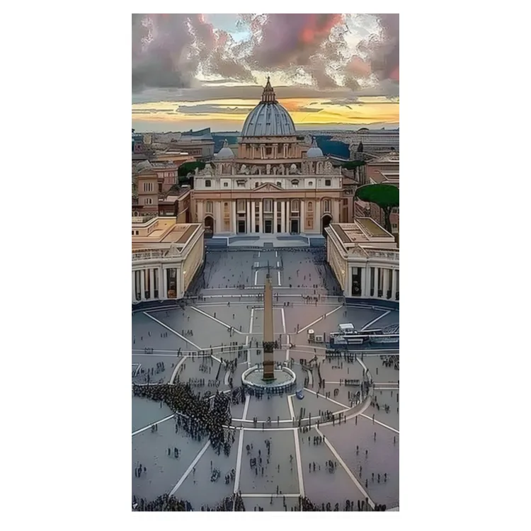 San Pietro tela verticale