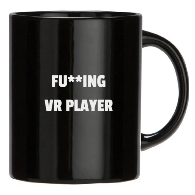 FU88ing VR PLAYER BLACK MUG