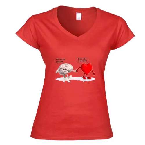 T-Shirt Donna Scollo V