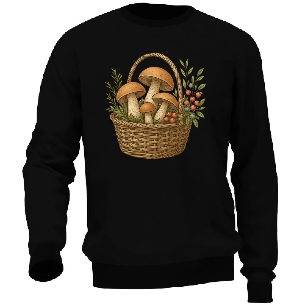 DISEGNO CESTO DI FUNGHI