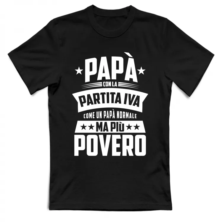 Papà partita iva povero