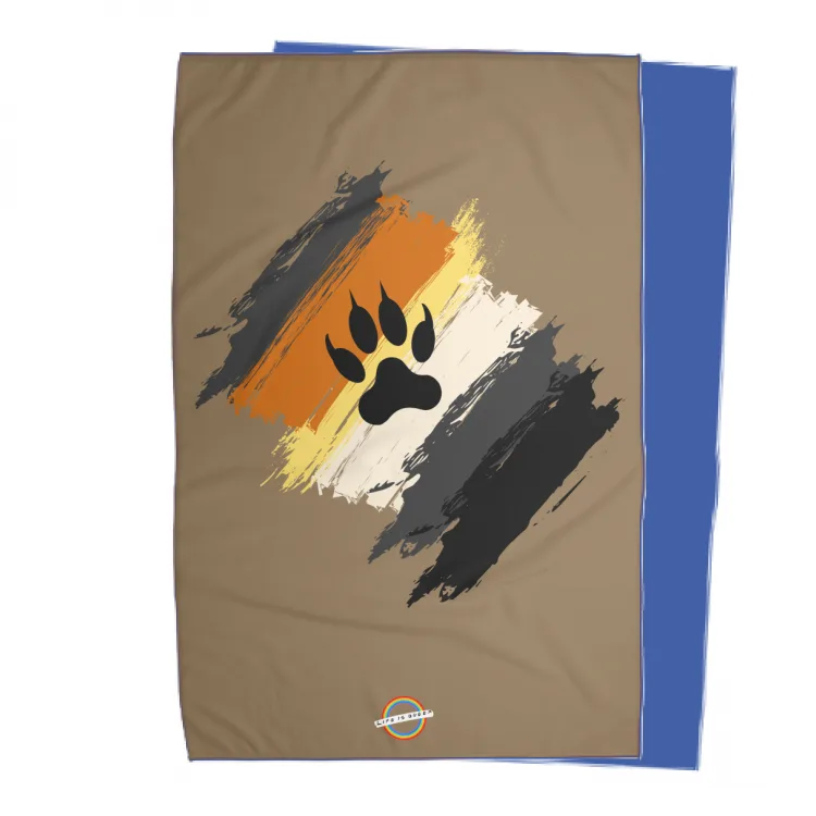 Plaid singolo Orsi flag
