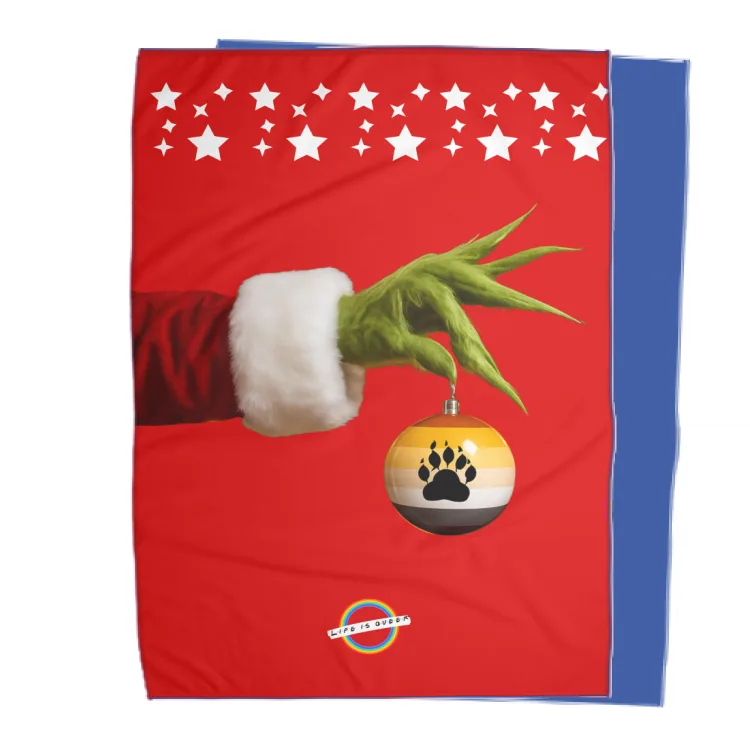 Plaid matrimoniale Grinch Orsi flag
