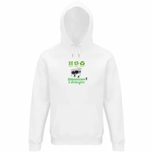 Felpa Organica Unisex Cappuccio