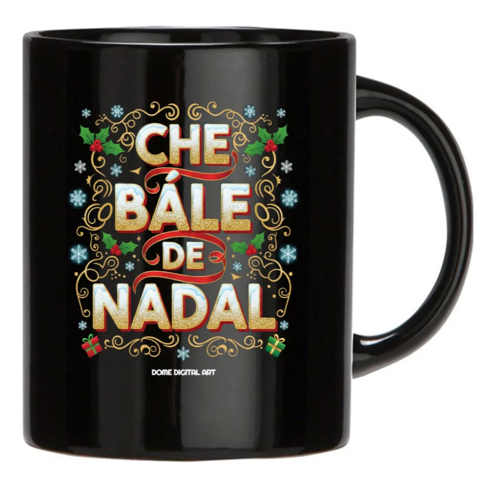 Tazza Dialetto Bresciano che bale de nadal 2
