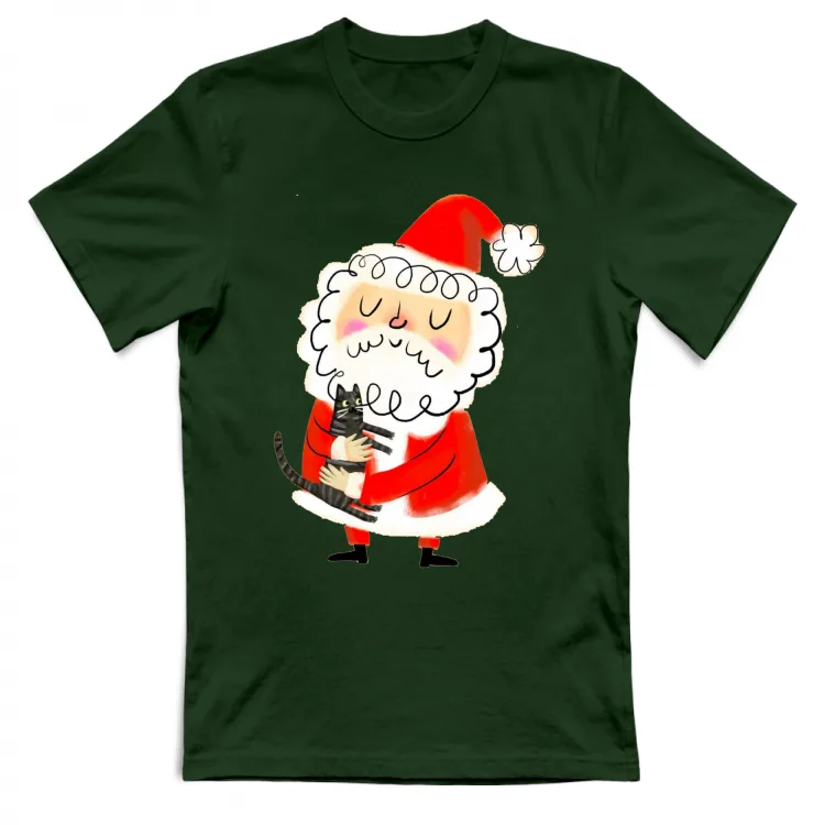 tshirt (unisex) "christmas cat"