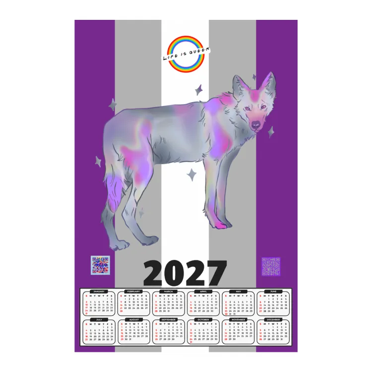 Calendario 2026 mascotte Graysesx