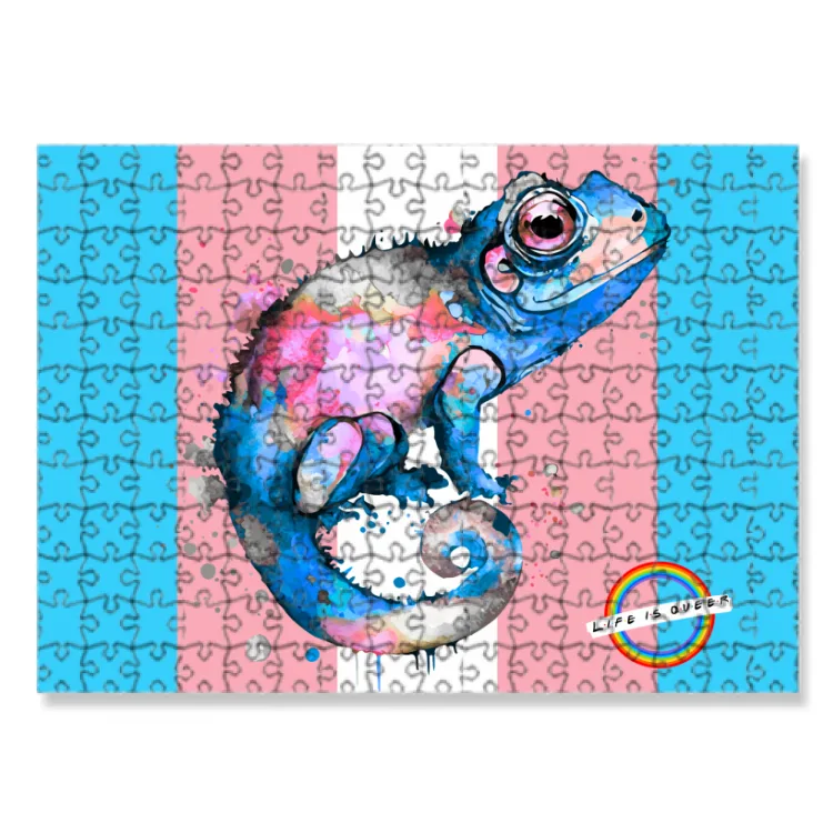 Puzzle camaleonte trans