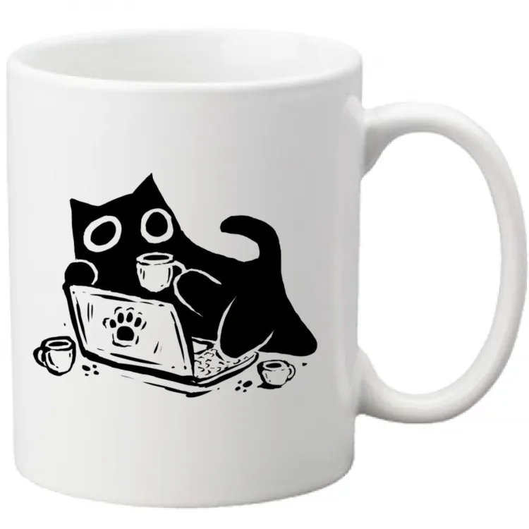 mug "cats and coffee"