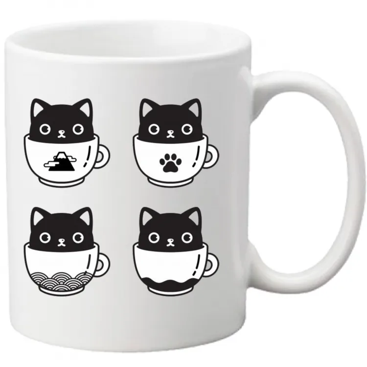 mug "cats and coffee"