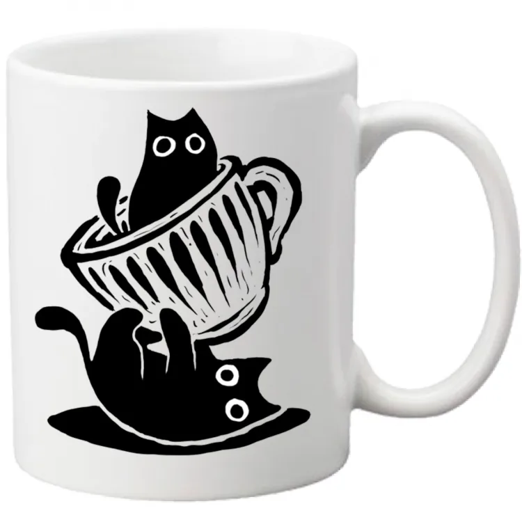 mug "cats and coffee"