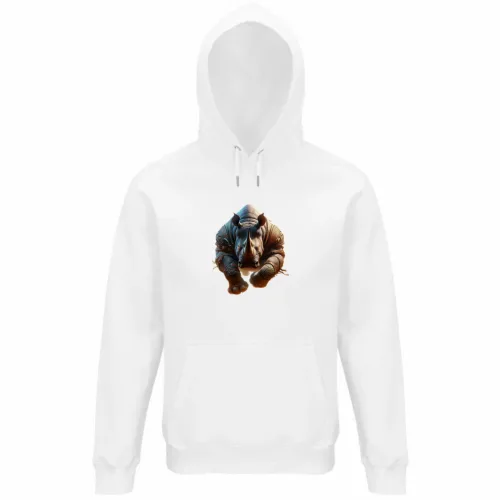 Felpa Organica Unisex Cappuccio