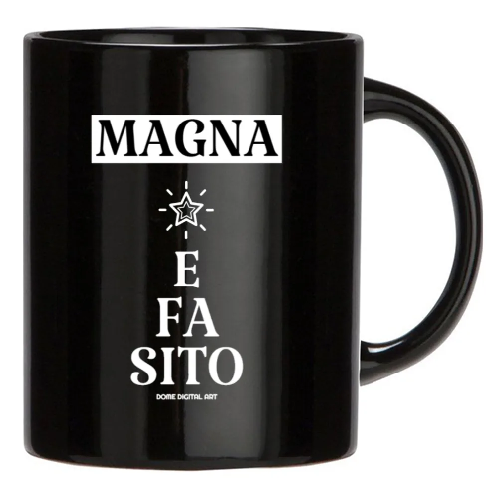Tazza Dialetto Bresciano di Natale 1 magna e sito 