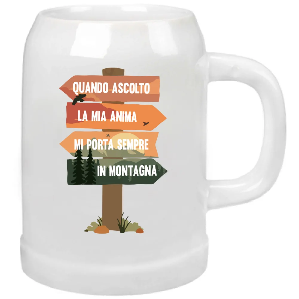 BOCCALE DI BIRRA W - QUANDO ASCOLTO - CARTELLI