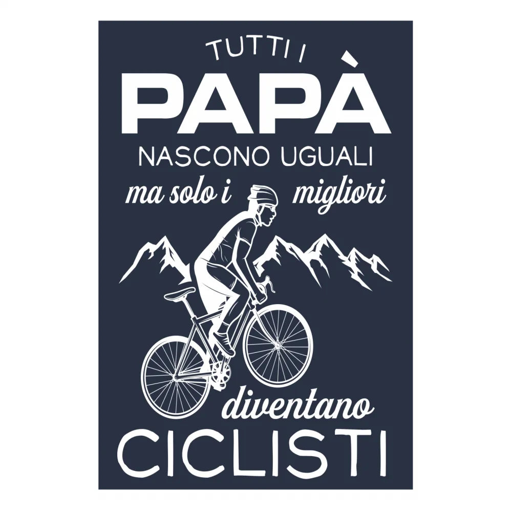 Papà Migliori Ciclisti Canvas