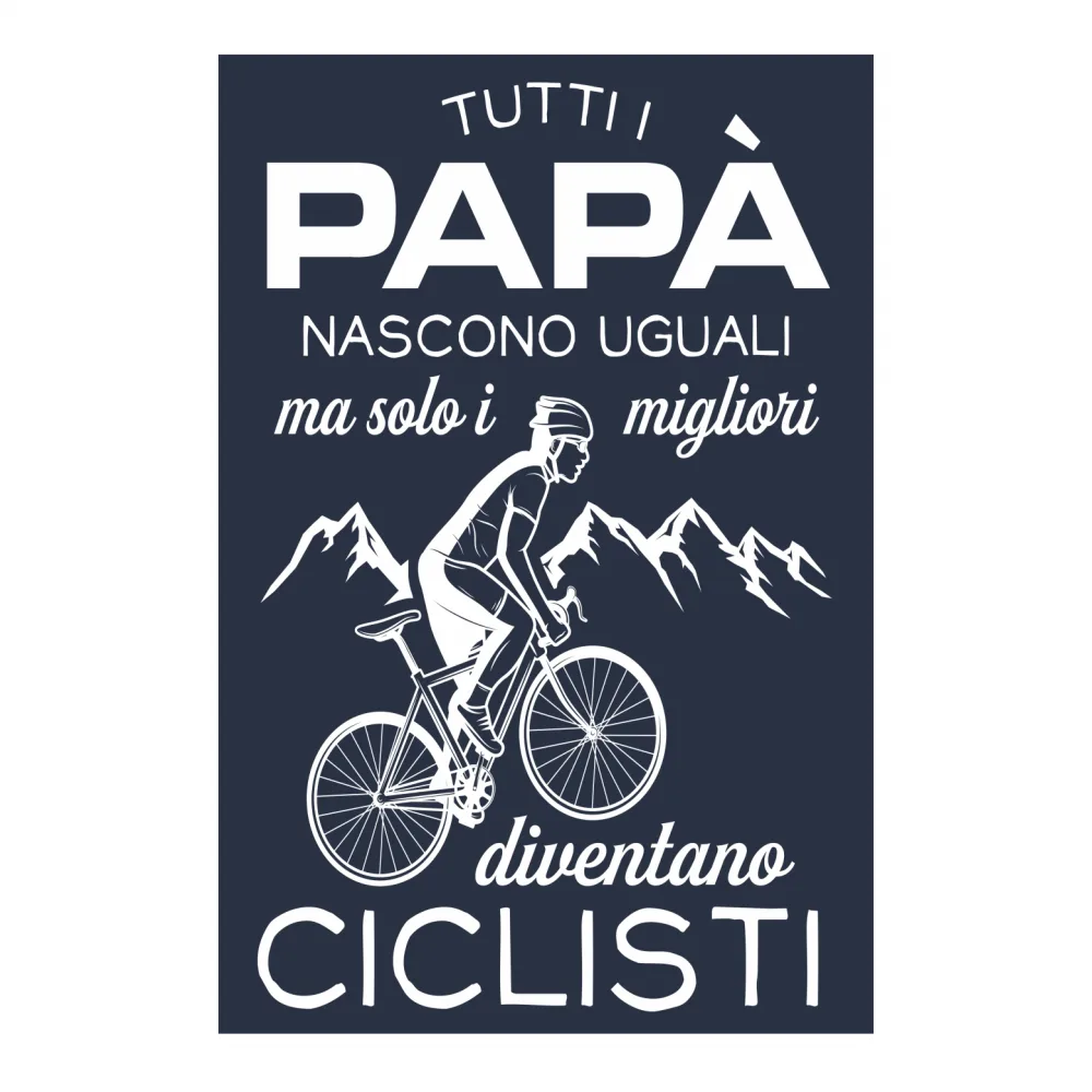 Papà Migliori Ciclisti Canvas