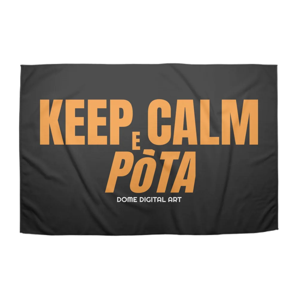 Plaid Pile Keep Calm e Pota Dialetto Bresciano 1