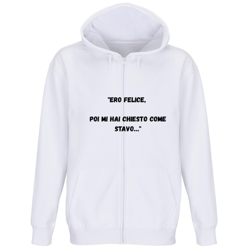 Felpa Premium Cappuccio Zip