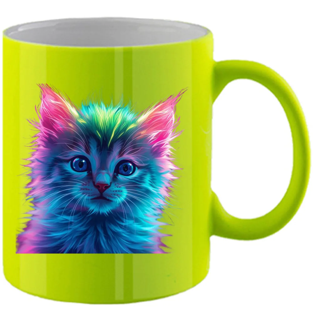 Tazza Gattino Neon