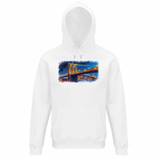 Felpa Organica Unisex Cappuccio