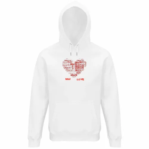 Felpa Organica Unisex Cappuccio