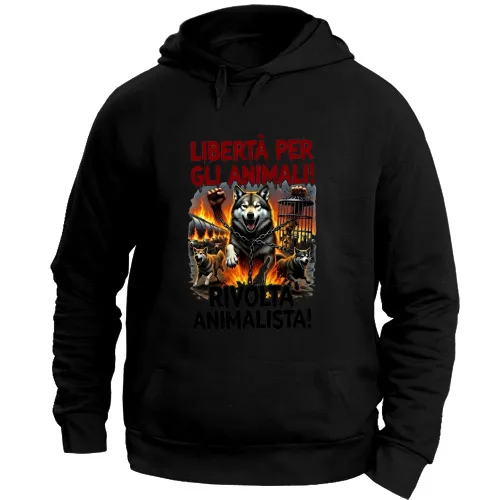 Felpa con Cappuccio Unisex Large