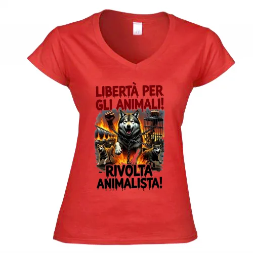 T-Shirt Donna Scollo V