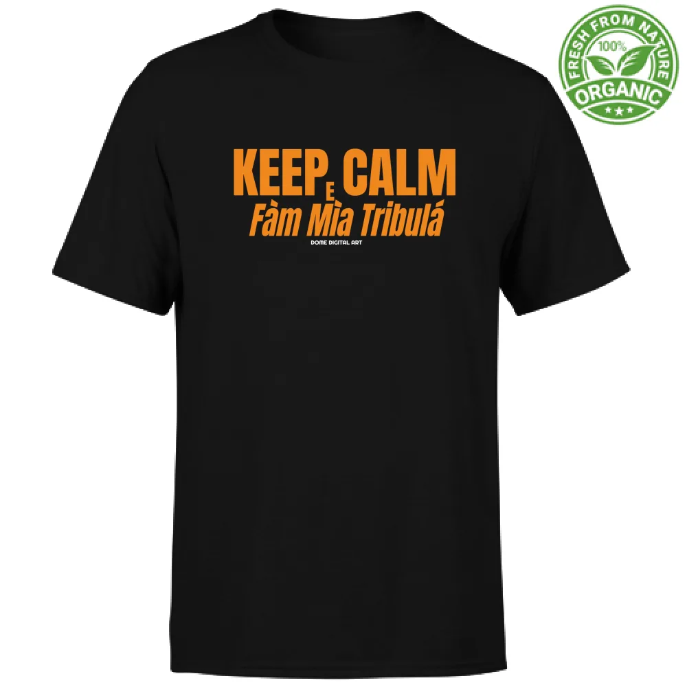T-Shirt Keep Calm e Fam mia tribula Dialetto Bresc