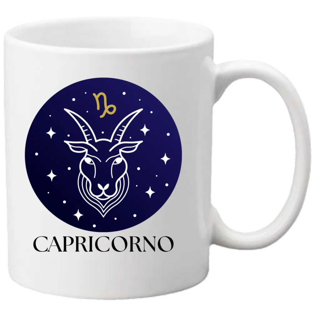 Tazza Capricorno - Mug in Ceramica Segno Zodiacale