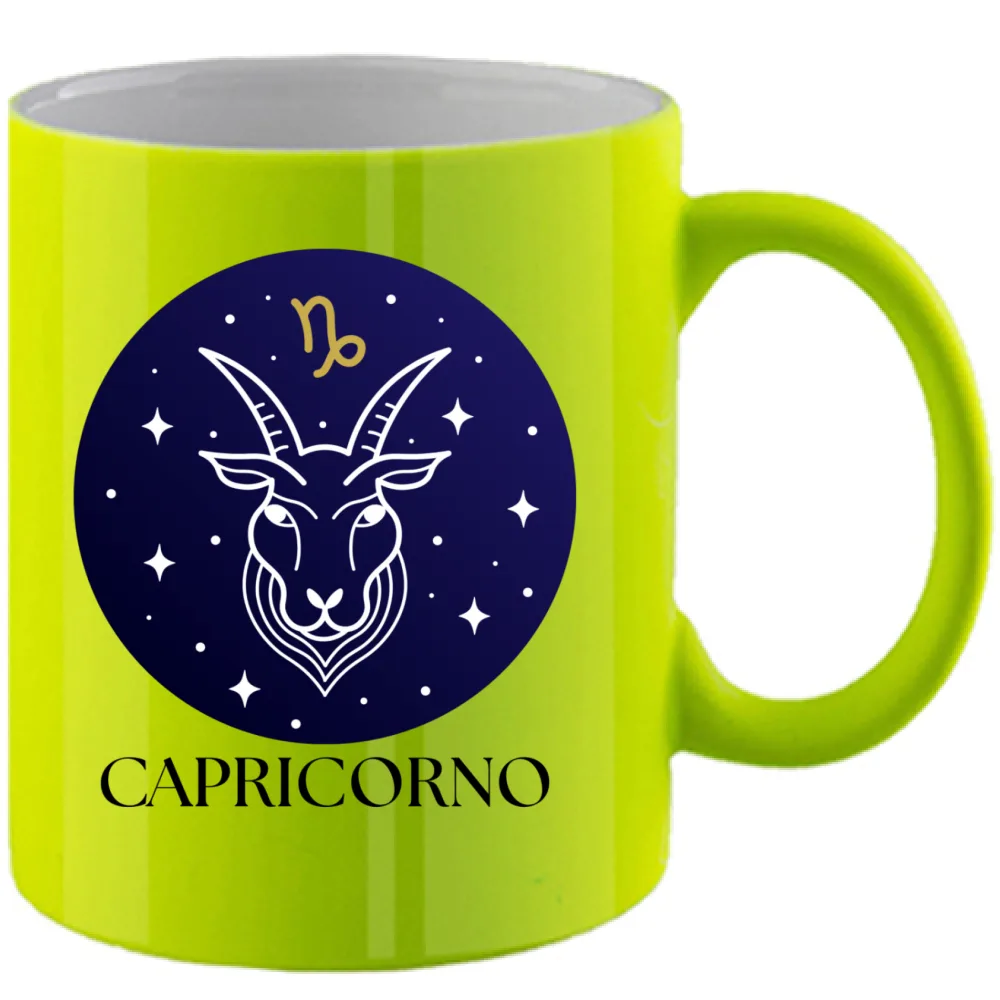 Tazza Capricorno - Mug in Ceramica Segno Zodiacale