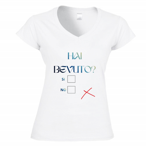 T-Shirt Donna Scollo V