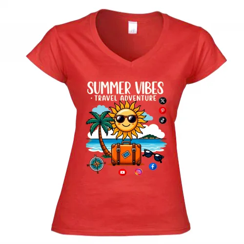 T-Shirt Donna Scollo V
