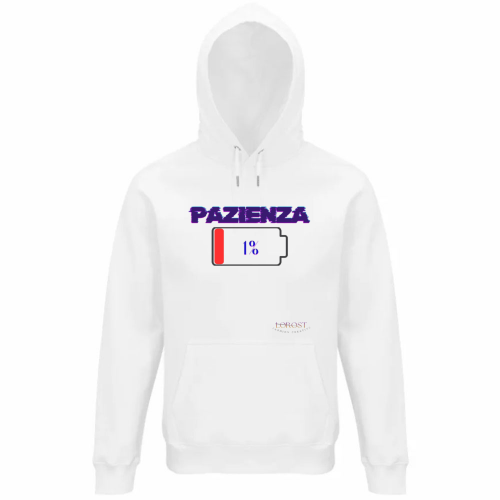 Felpa Organica Unisex Cappuccio