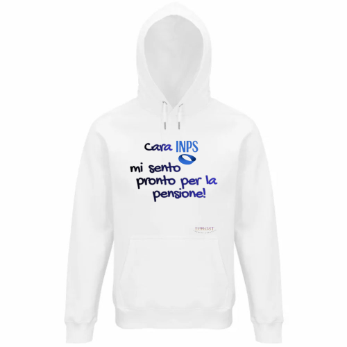 Felpa Organica Unisex Cappuccio